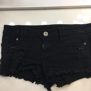 Blue Asphalt Black Shorts